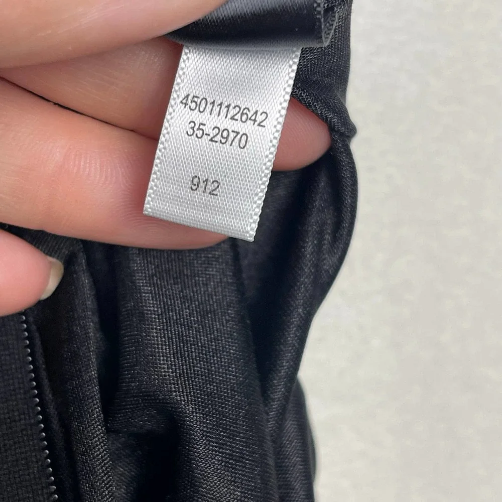 Ponte Knit White House Black Market Black Dress, Military Goldtone Buttons, Sz 2 - Picture 9 of 16